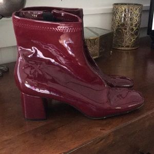 Zara “patent” boots
